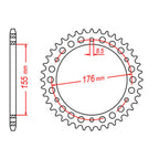 XAM Sprocket Kit Triumph Speed Triple 1050i '12-'15 X-Ring 18/43