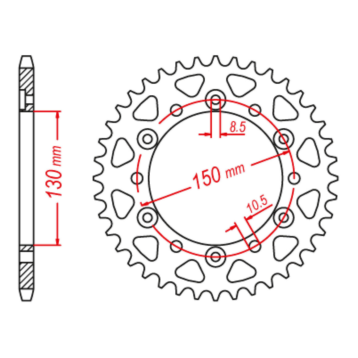 XAM Sprocket Kit Yamaha FZ6/R '10-'15 X-Ring Gold 16/46