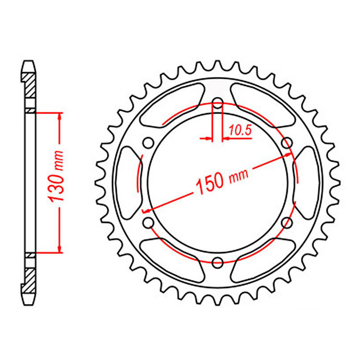 XAM Sprocket Kit Yamaha FZ8S/N '10-'12 X-Ring 16/46