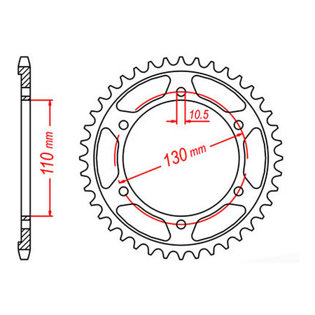 XAM Sprocket Kit Yamaha YZF-R1'06-'08 X-Ring Gold 17/45