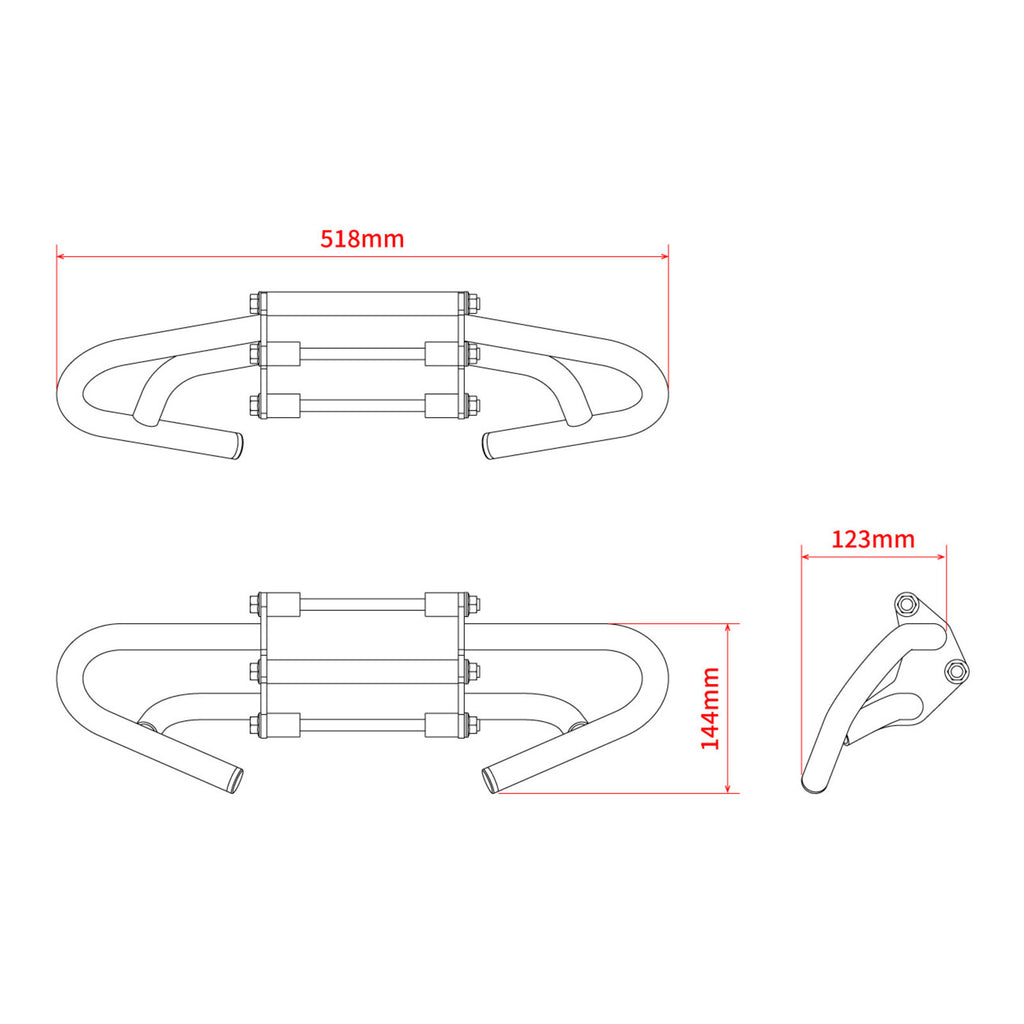 Zeta Pipe Engine Guard- Honda CRF250L '21-
