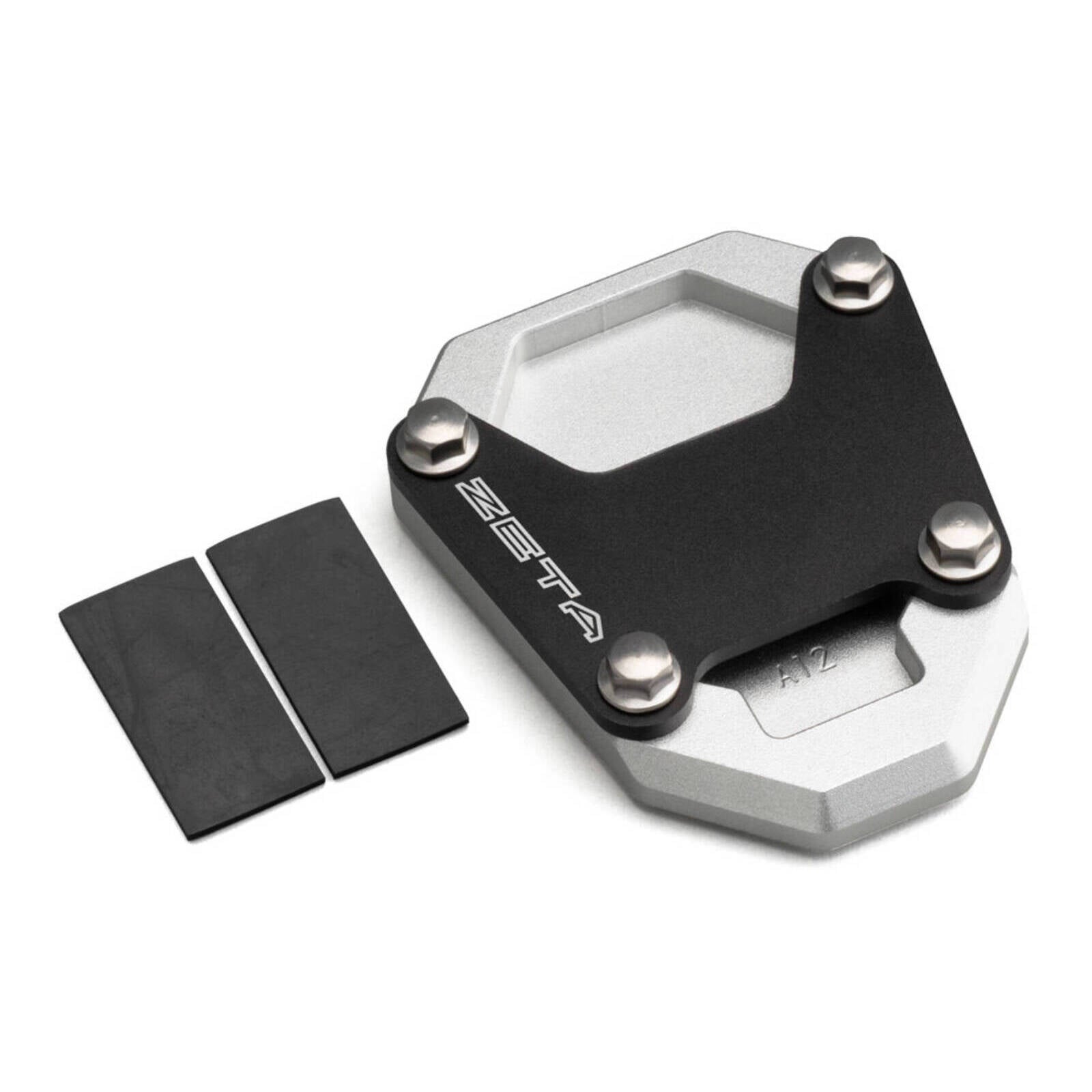 Zeta Side Stand Extender - Black / Silver - Honda CRF1100L Africa Twin ('20-)