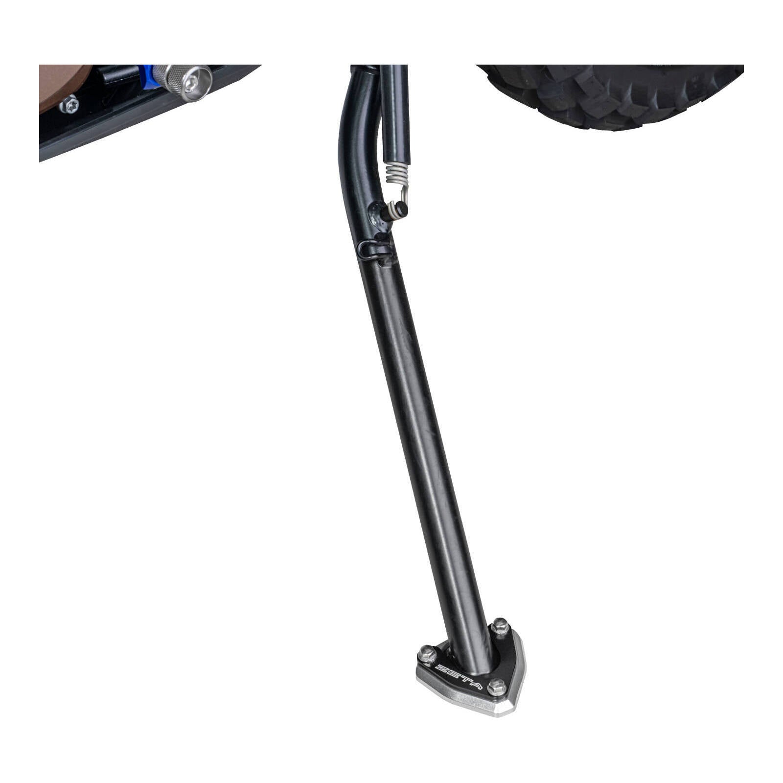 Zeta Side Stand Extender - Black / Silver - Husqvarna 701 Enduro ('17-) / KTM 69