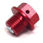 Zeta Magnetic Drain Bolt M12 x 10 P1.25 - Red