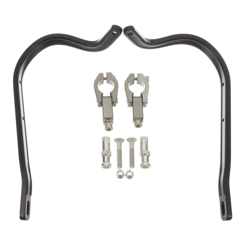 Zeta Armour Handguards Bent for 28.6mm Handlebars - Black