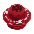 Zeta Oil Filler Plug - Honda CR / CRF, Yamaha YZ / YZF / WRF, Kawasaki KLX - Red
