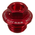 Zeta Oil Filler Plug - Honda CRF250R ('18-) - Red