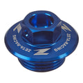 Zeta Oil Filler Plug - Suzuki RM / RM-Z, Yamaha Serow 250 - Blue