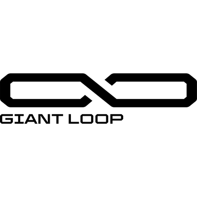 Black 'Giant Loop' logo on a white background