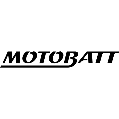 Black 'Motobatt' logo on a white background