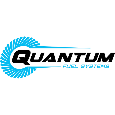 Quantum Fuel Systems logo with blue and black design on a white background